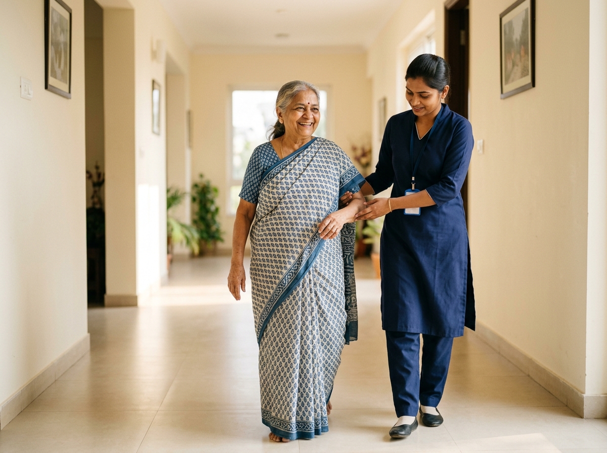 Elderly care assistance at home in Gurugram